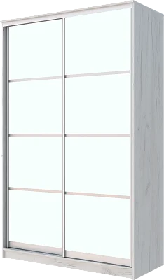 картинка Шкаф-купе 2-х дверный с матовым стеклом с разделителем от магазина КУПИ КУПЕ